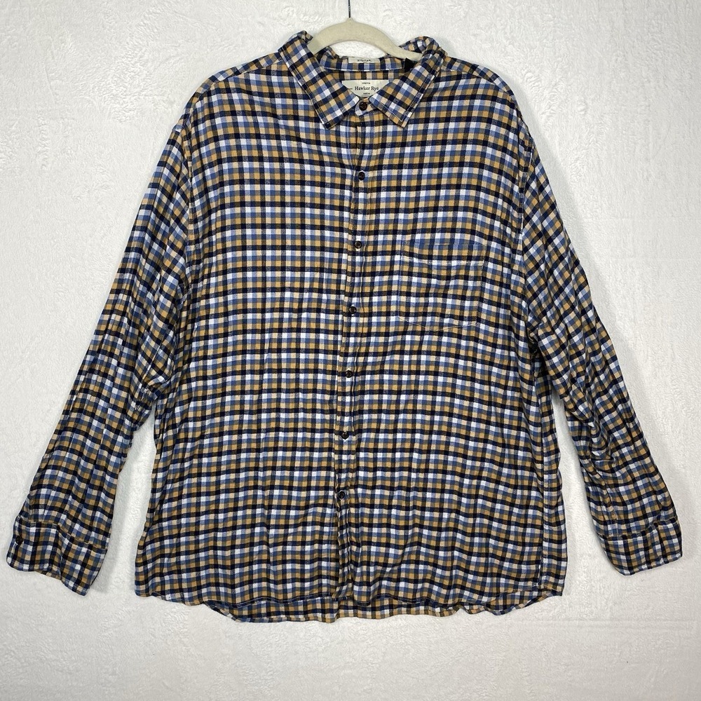 Hawker Rye Regular Fit Button Down Long Sleeve Multicolored XXL Short Career